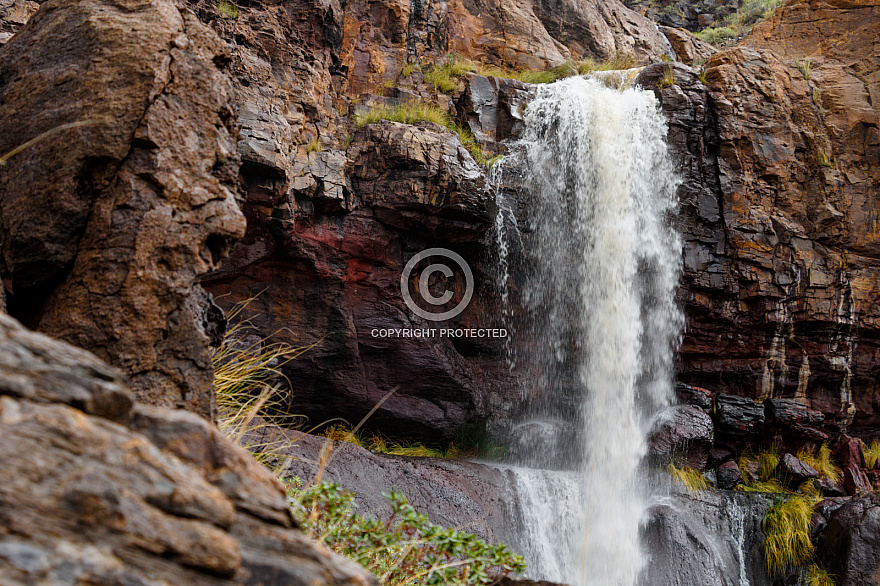 Charco Azul y arriba - Gran Canaria