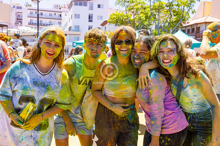 Holi - festival de los colores - Puerto de la Cruz