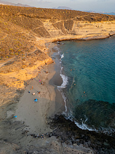 Playa Diego Hernández (spaghetti beach)