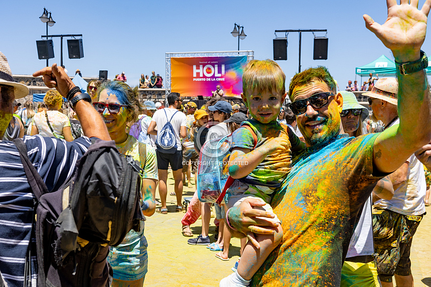 Holi - festival de los colores - Puerto de la Cruz