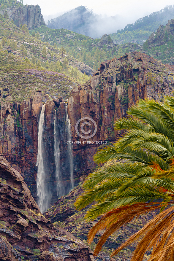 Charco Azul y arriba - Gran Canaria