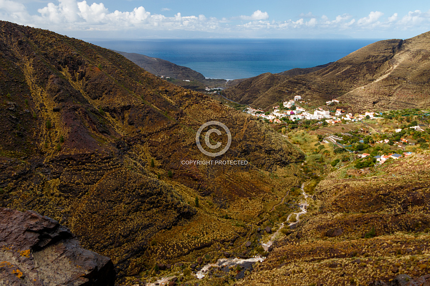 Charco Azul y arriba - Gran Canaria