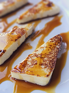 La Gomera: Queso frito con miel de palma
