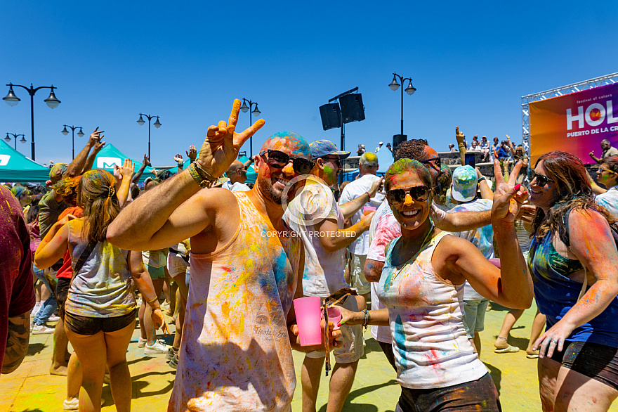 Holi - festival de los colores - Puerto de la Cruz