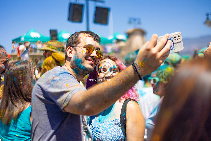 Holi - festival de los colores - Puerto de la Cruz