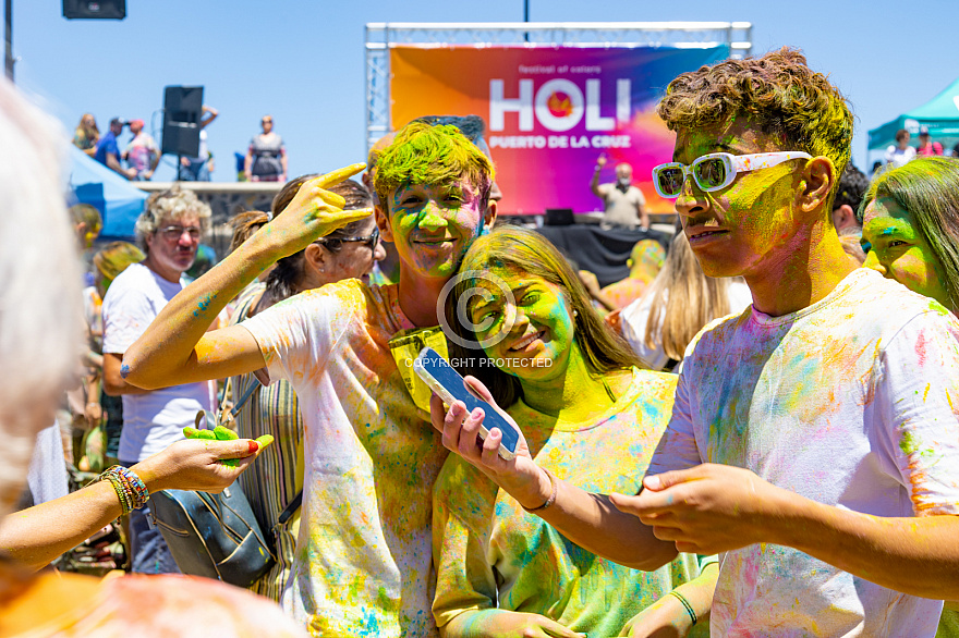 Holi - festival de los colores - Puerto de la Cruz