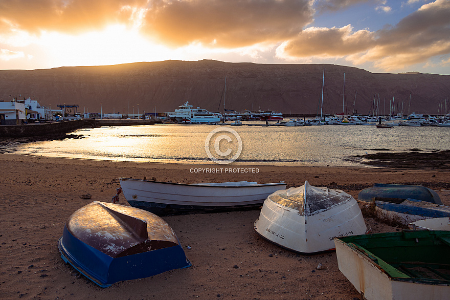 La Graciosa: Caleta de Sebo Amanecer