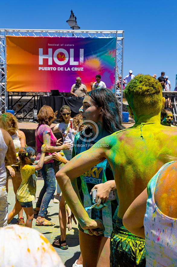 Holi - festival de los colores - Puerto de la Cruz