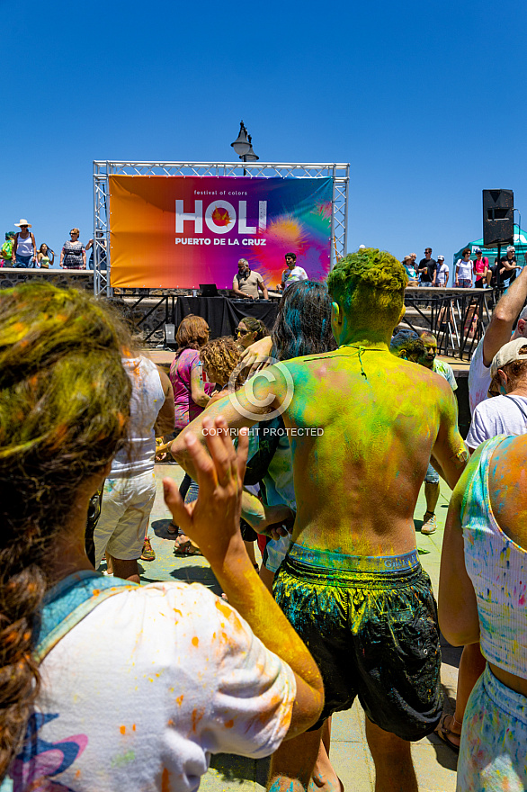 Holi - festival de los colores - Puerto de la Cruz