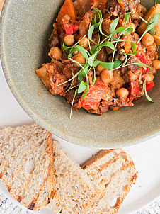 Ropa vieja vegetariana