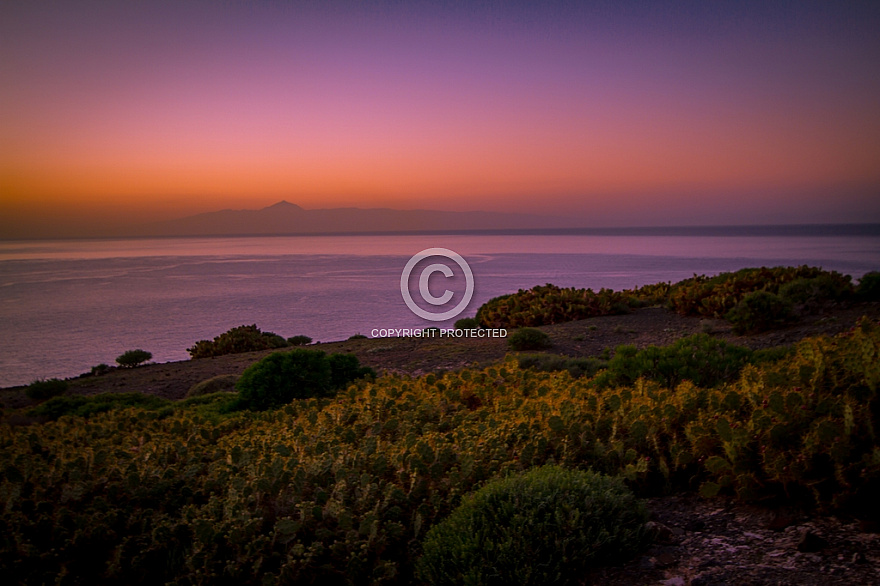 Ocean stretch between Gran Canaria and Tenerife