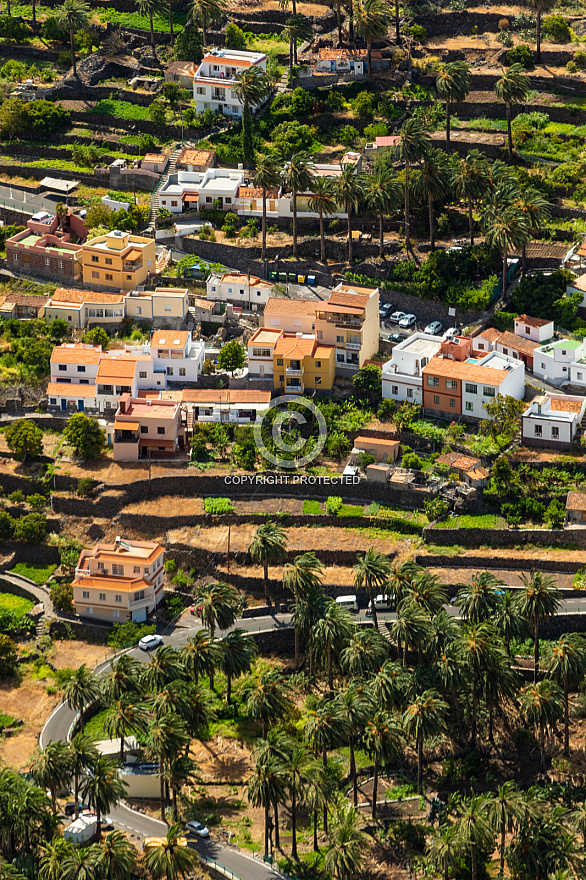 Desde el mirador de la Curva del Queso - Valle Gran Rey - La Gomera